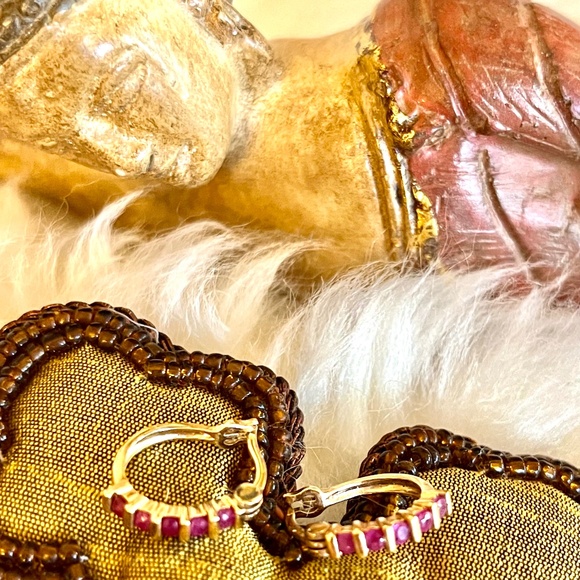 Genuine Ruby Earrings - Picture 7 of 7